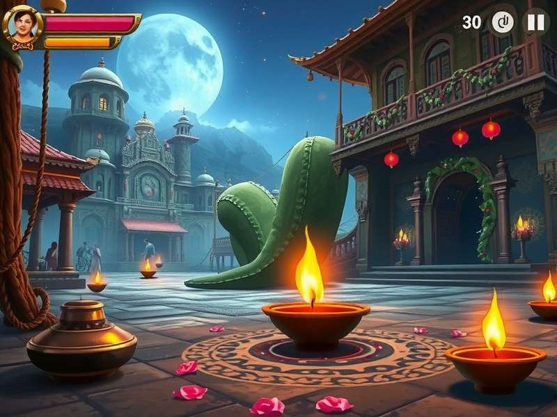 Diwali celebration in Mystical Ground Odyssey